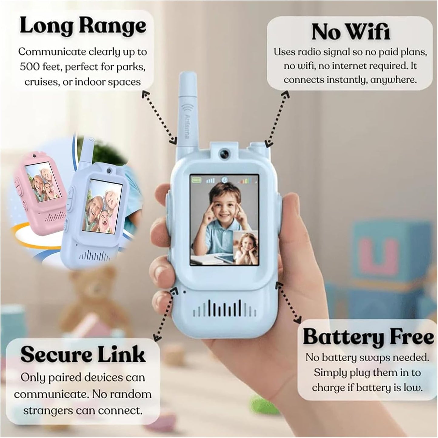 HelloBuddy™ | Two Way Video Walkie Talkies
