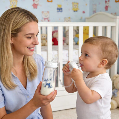 Premium Hands Free Baby Self Feeding Bottle-240ml