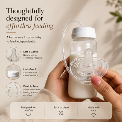Premium Hands Free Baby Self Feeding Bottle-240ml