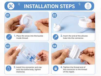 Premium Hands Free Baby Self Feeding Bottle-240ml